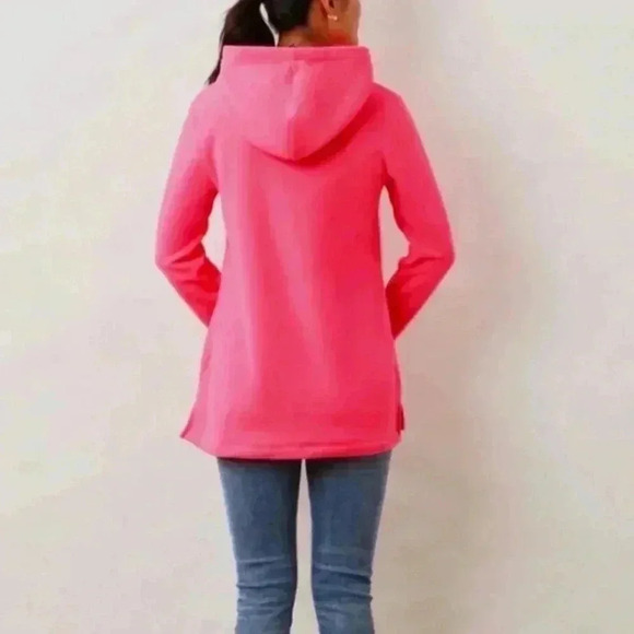 Dudley Stephens highland high low in pink vello fleece. Great condition size S - Picture 2 of 8